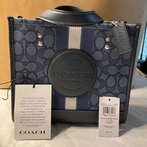 Authentic Coach Denim Dempsy Tote 22